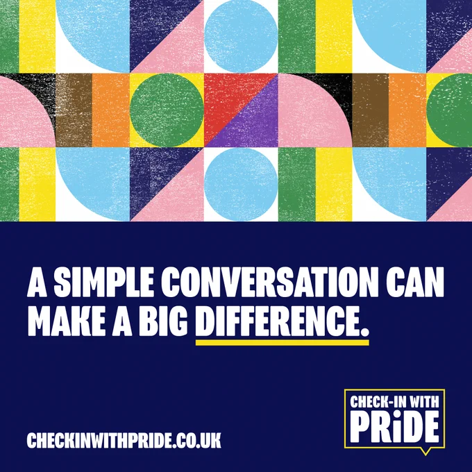 A graphic that reads 'A simple conversation can make a big difference'.