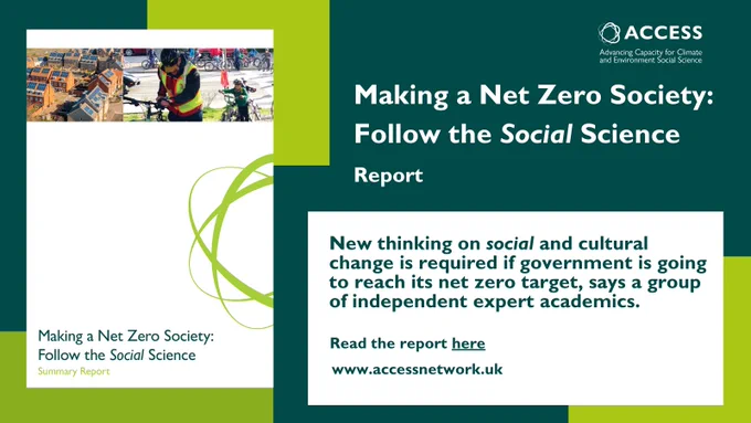Making a Net Zero Society report - cover image and headlines
