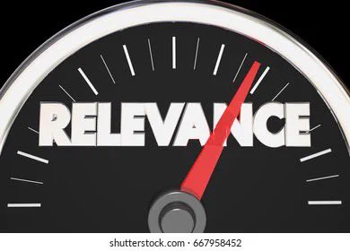 A speedometer dialing up relevance.