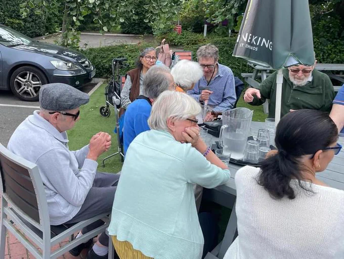 Age UK Ealing service users at the Mylett Arms