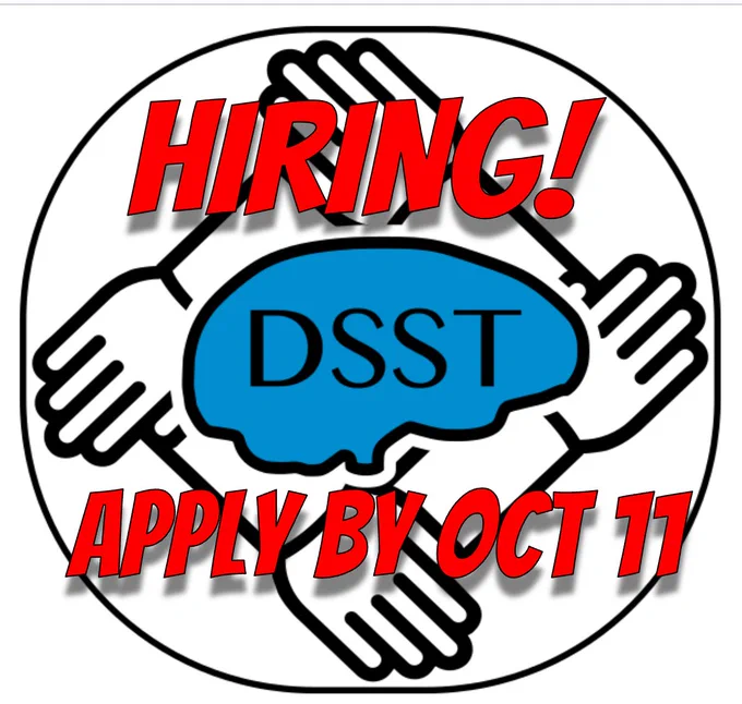 NIMH Data Science and Sharing Team Logo. Hiring, apply by Oct 11