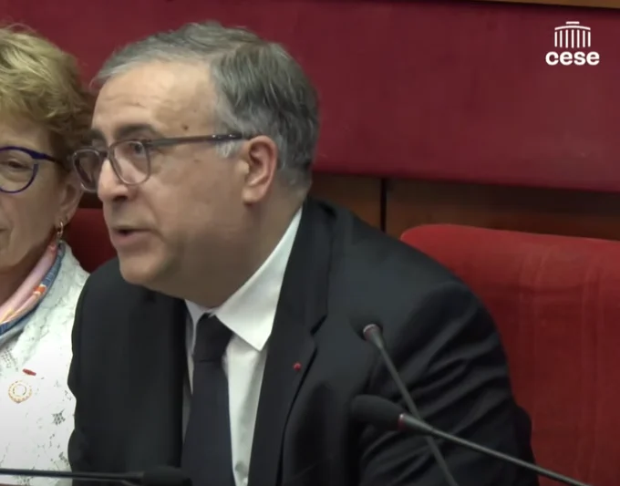 Philippe Da Costa s'exprime dans l'hémicycle du CESE