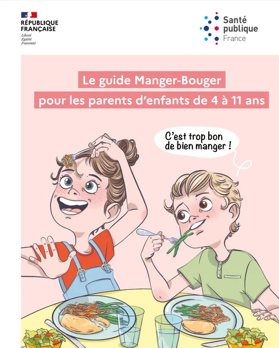 Le guide Manger-Bouger pour les parents d'enfants de 4 à 11 ans
Un guide recensant toutes les recommandations alimentaires pour les enfants de 4 à 11 ans avec des astuces et conseils pratiques pour les appliquer facilement au quotidien