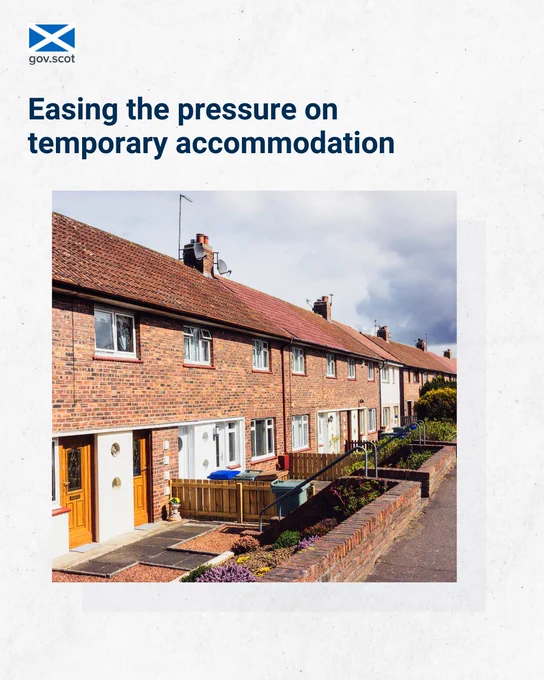 Easing the pressure on temporary accommodation.
