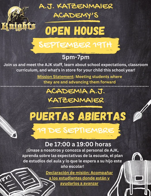 Open house flyer