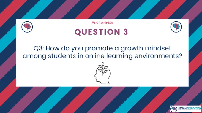 Q3: How do you promote a growth mindset among students in online learning environments?