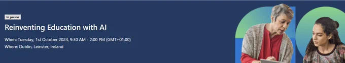 Reinventing Education with AI event banner