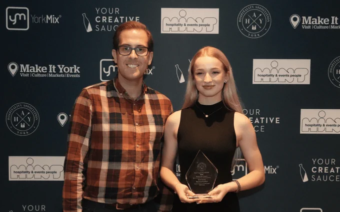 Dr Brendan Paddison and Mariana Kachun at the HAY Awards