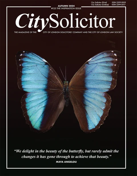 Front cover of the Autumn 2024 edition of CitySolicitor Magazine, The Inspiration Issue.