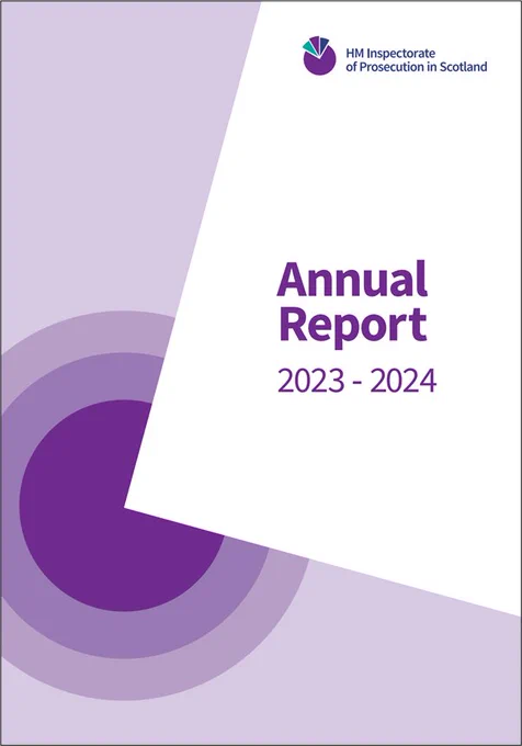 Image of front cover of HM Inspectorate of Prosecution Annual Report 2023-24