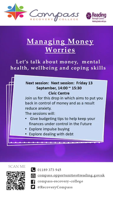 Managing money worries drop-in