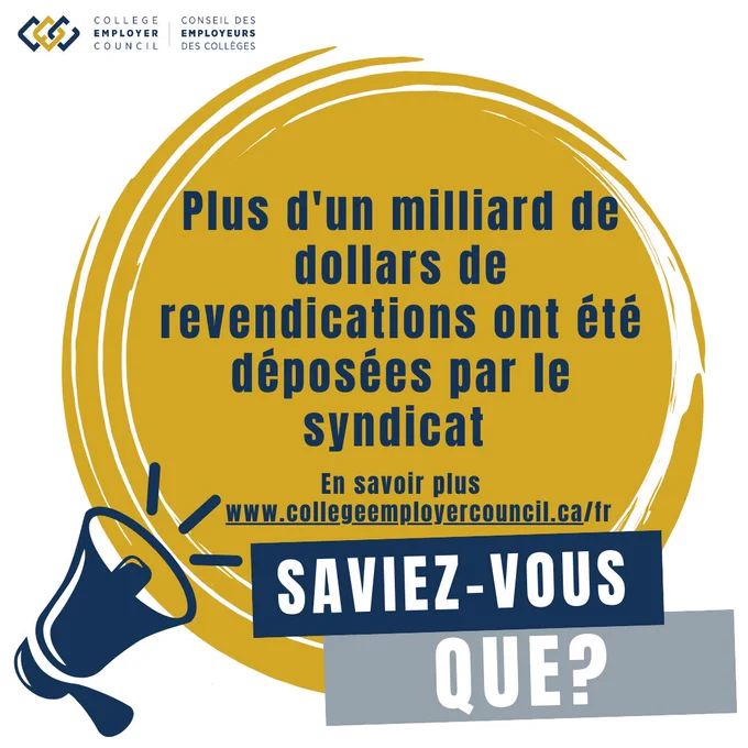 Plus d'un milliard de dollars de revendications ont été déposées par le syndicat.