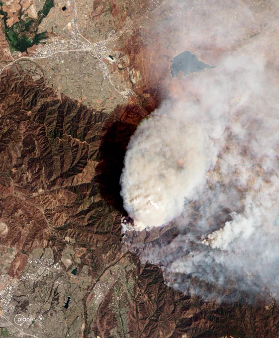 PlanetScope • Line Fire, Orange & Riverside counties, California • September 10, 2024