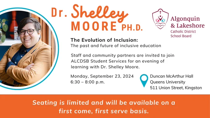 Dr. Shelley Moore PH.D. promotional graphic.