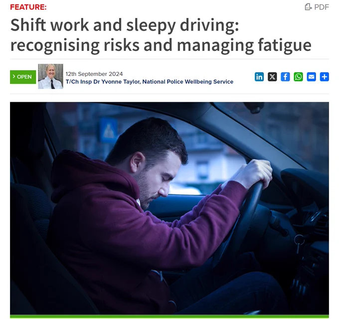 Shift work and sleepy driving: recognising risks and managing fatigue