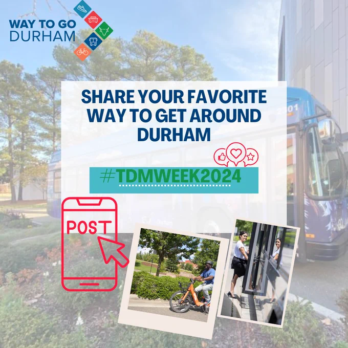 We're still celebrating #TDMWeek. Today we want you to show us your favorite way to get around during for #WayToGoWednesday. Share your photos and don't forget to tag us!