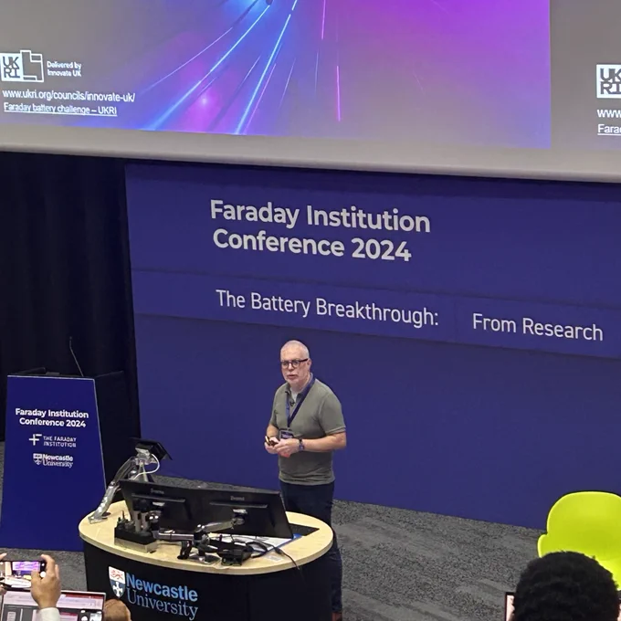 Tony Harper giving a talk.