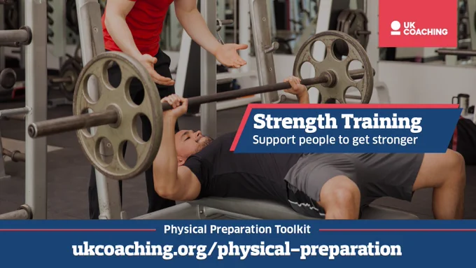 Physical Preparation Toolkit: Strength Training. Support people to get stronger. Visit ukcoaching.org/physical-preparation to get started.