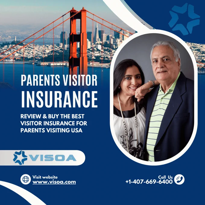 Visitors Insurance is ideal for visitors to the USA, foreign travelers visiting America, or Indian parents visiting the USA, or for foreign relatives traveling to the United States, or anyone traveling outside their home country. Review top-rated visitors insurance plans and buy the best suited coverage for visitors to the USA, top-rated plans with sickness or injury benefits, quote cost and instantly purchase Visitor Insurance India to USA today on VISOA.com.
