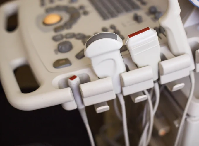 An ultrasound machine.