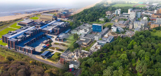 An aerial shot of both Bay and Singleton campuses merged 
