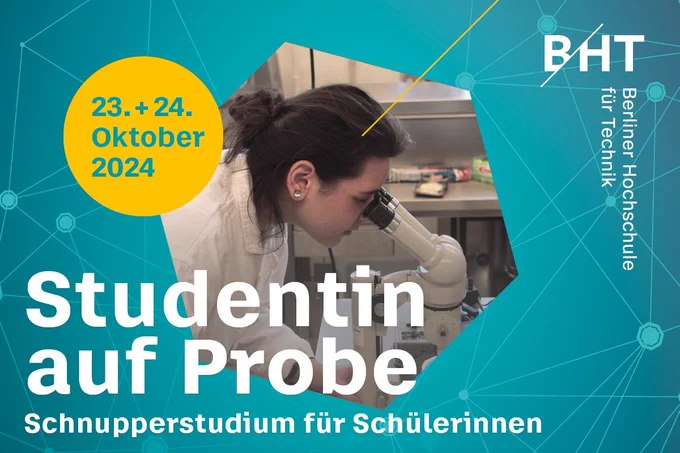 Grafik zum Schnupperstudium für Schülerinnen.