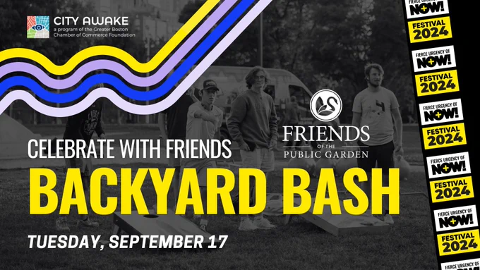 2024 Fierce Urgency of Now Festival. Celebrate with friends at Backyard Bash on Tuesday, September 17.