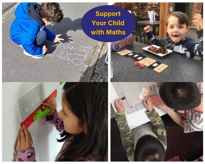 children doing maths activities