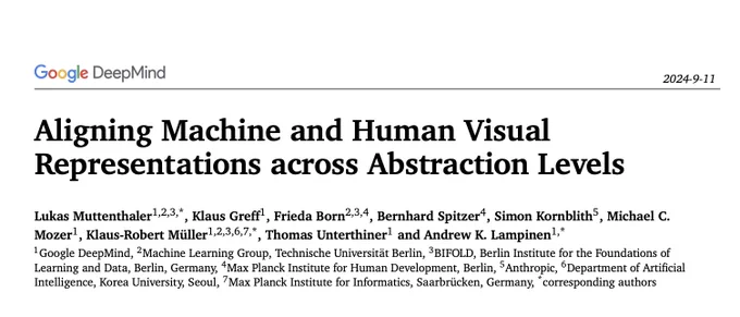 Paper title: Aligning Machine and Human Visual Representations across Abstraction Levels
