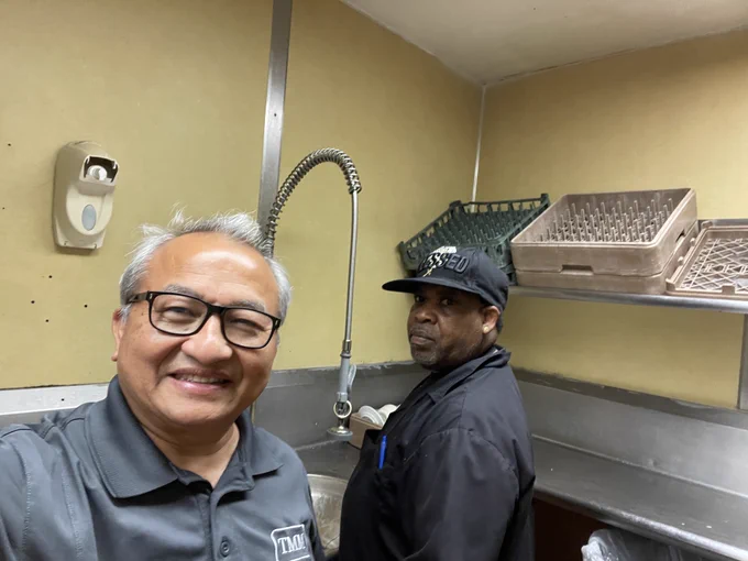 Photograph of Yaming and Corey