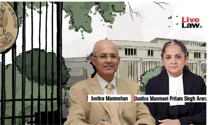 Photo of judges Justice Manmohan and Justice Manpreet from LiveLaw story