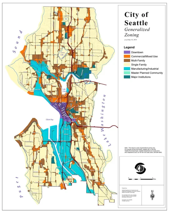 Map showing most of the city is exclusive to wealthy people