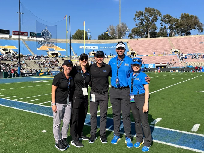 First UCLA home game of the season! UCLA vs Indiana University with Dr. Miller, Dr. Chudzynski (Sports Psychologist), Dr. Goldman, and fellows Dr. Hervey and Dr. Oh