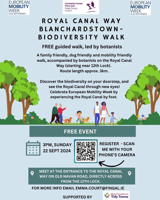 Poster on royal canal walk