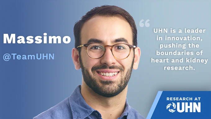 Smiling male researcher with text quotation overlay.