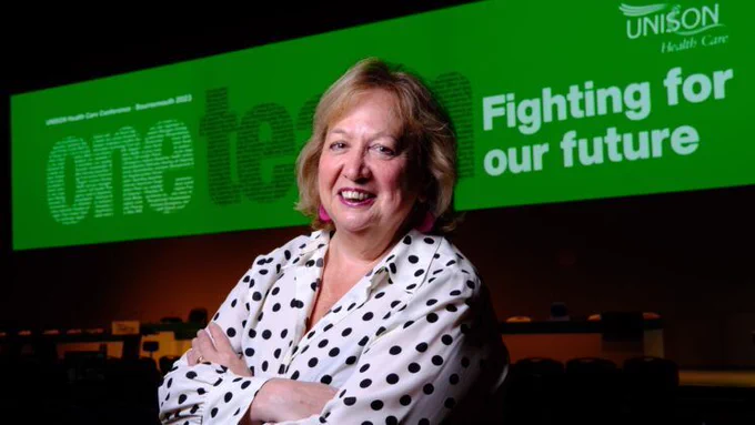 UNISON general secretary Christina McAnea.