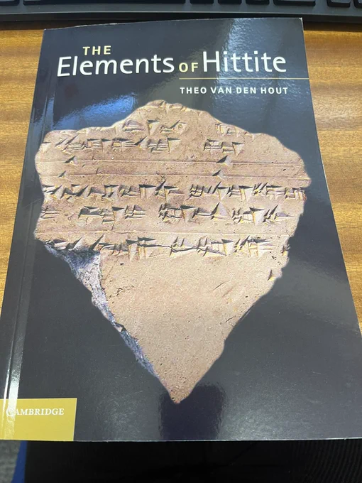 Cover of van den Hout “Elements of Hittite”