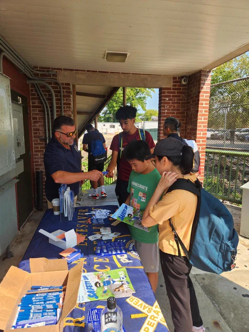 Officers handed out safety giveaways to educate the public about safety on trains, stations, platforms and at crossings.  In addition, Officers informed students/commuters the dangers of subway surfing and securing personal property on trains at Huguenot Station, Staten Island.