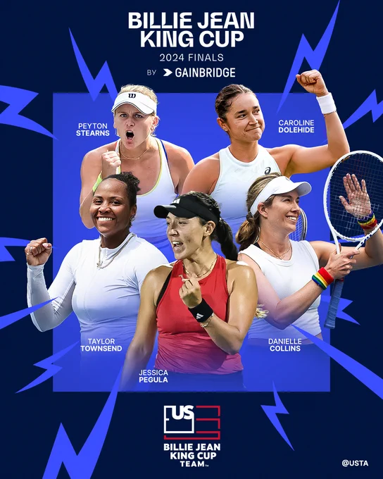 The Billie Jean King Cup Finals team. 