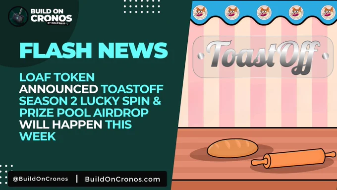 FLASH NEWS:
@LoafToken announced that #ToastOff Season 2 Lucky Spin & Prize Pool Airdrop will happen yet this week.

The #ToastOff Season 2 ended on Aug 31st, 2024.