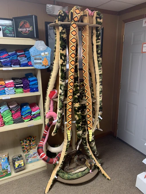 Snake rack at Dinosaur Valley State Patk