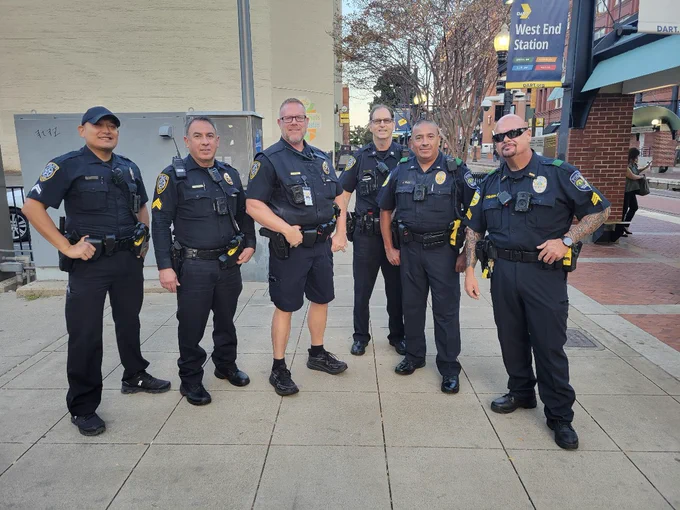 Captain Randy Bratton and team collaborating with DART PD to keep our staff and scholars safe.