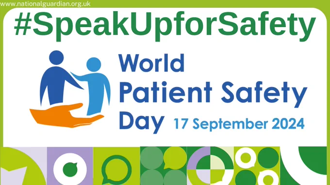 #SpeakUpForSafety World Patient Safety Day logo