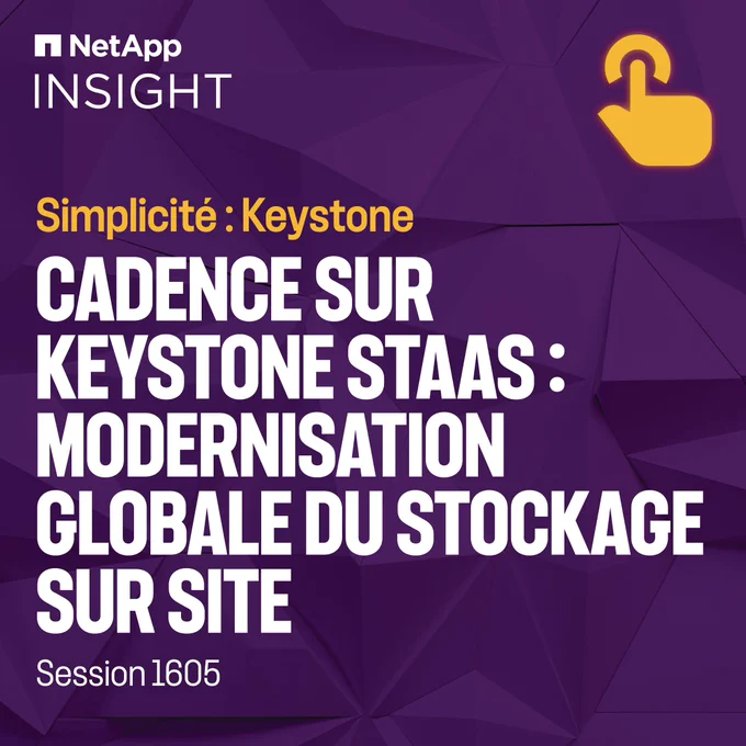NetApp INSIGHT — Cadence Sur Keystone STaaS: Modernisation Globale Du Stockage Sur Site