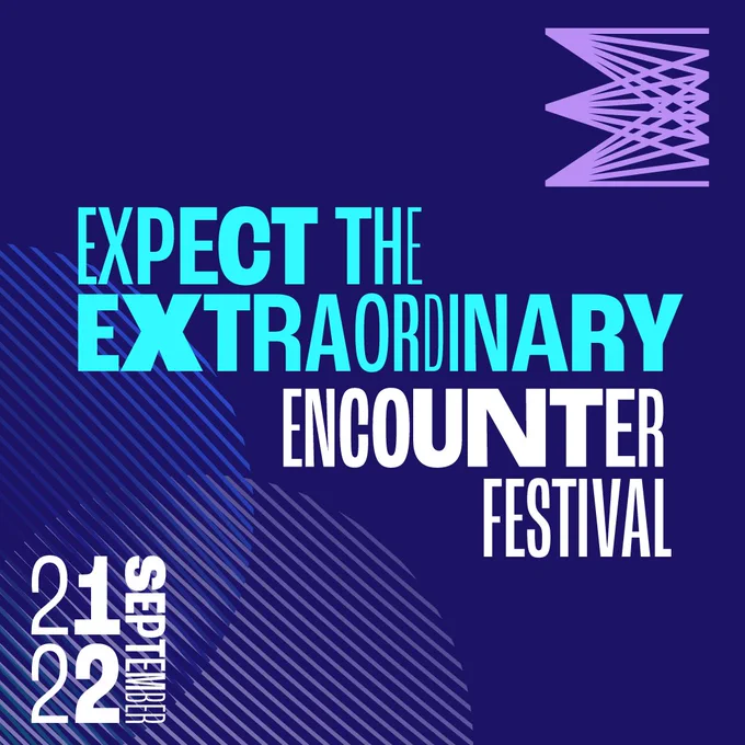 A blue, white and purple text graphic.