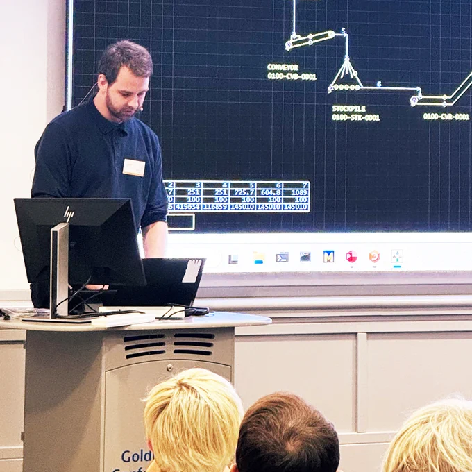 Karl Holt presenting at Dyalog '24