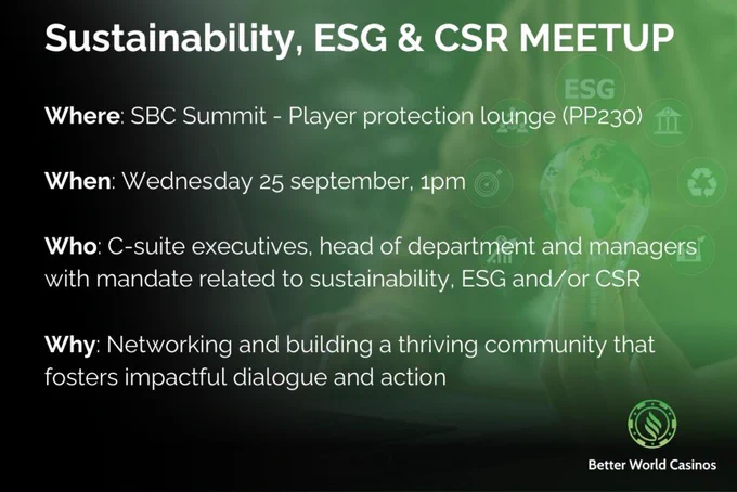 igaming esg csr meetup SBC Lisbon 2024
