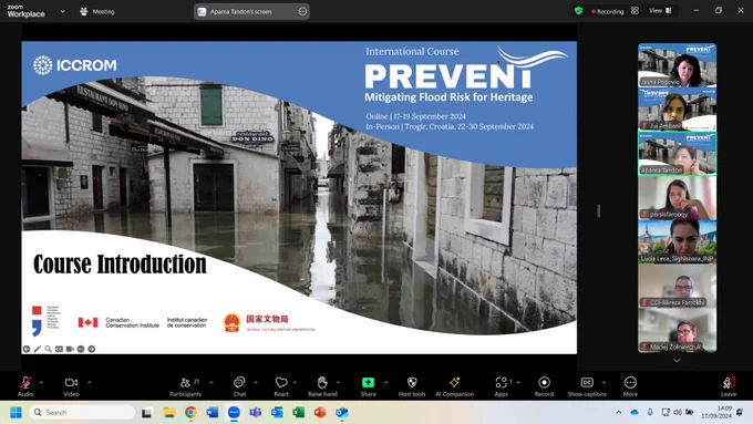 The second series of #PREVENT on Flood Risk Mitigation for #CulturalHeritage kicked off today, 