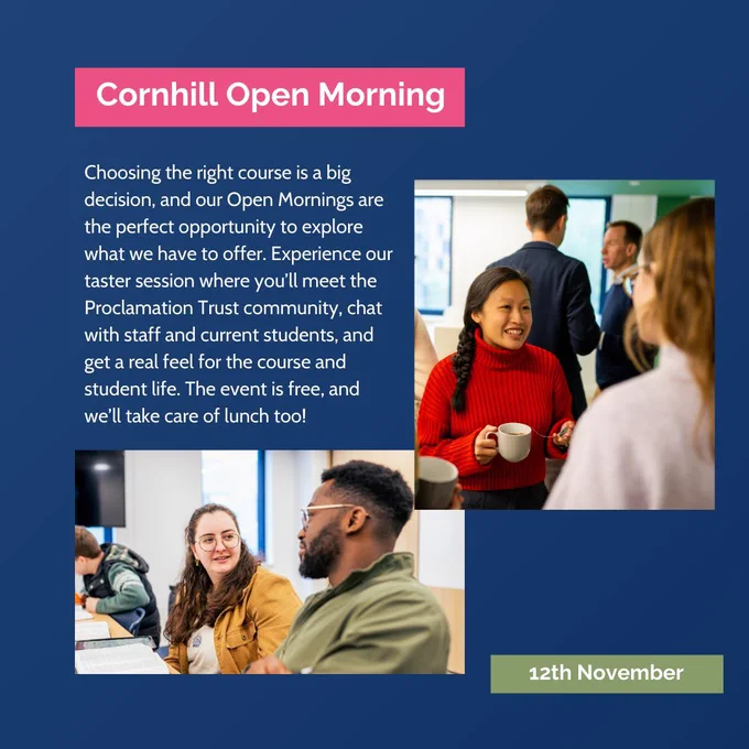 Cornhill Open Morning event description
