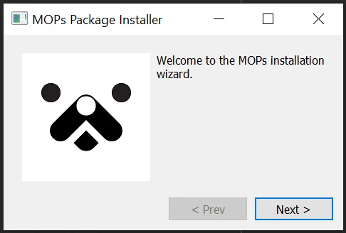 A typical dialog box showing an automated installer for Houdini packages.
